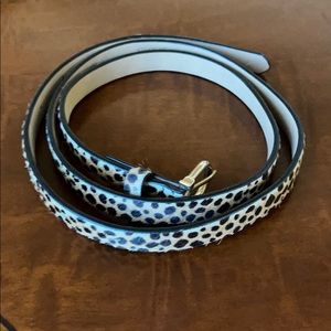 Calf hair belt
